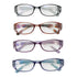 Fashion Men Women Reading Glasses Rectangle Spring Anti Glare Lightweight Reading Eyeglasses No Screw Detachable Design Eyeglasses Hyperopia Presbyopia Vision Care Eyewear
