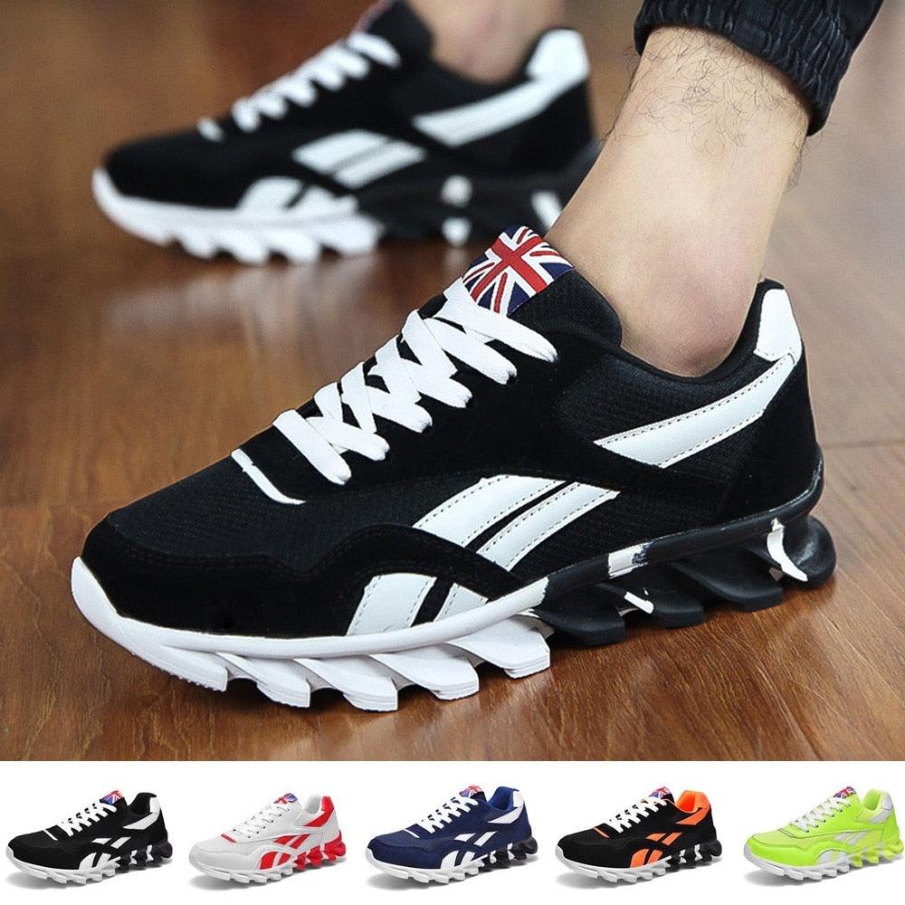 Fashion Mens Running Light Breathable Shoes New Style Mens Sneakers Light Weight Running Elegant Soft Sneakers Comfortable Athletic Running Sneakers