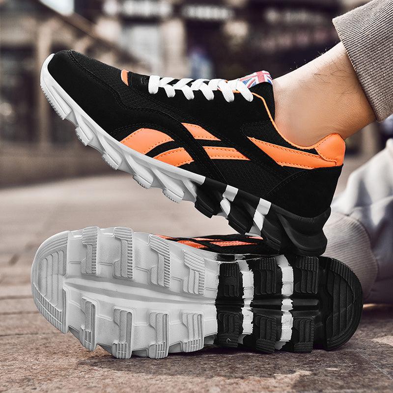 Fashion Mens Running Light Breathable Shoes New Style Mens Sneakers Light Weight Running Elegant Soft Sneakers Comfortable Athletic Running Sneakers