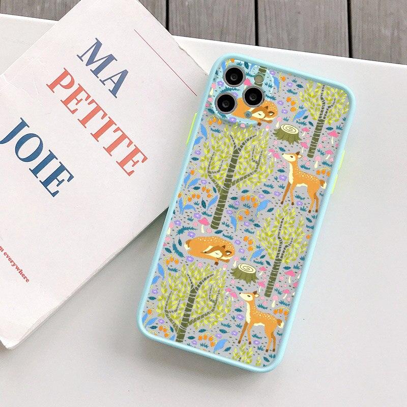 Fashion Owl Rabbit Flowers For iPhone 14 13 12 11 Pro Max Xs Xr X 7 8 Plus SE2 Cover Owl Art Print Design for iPhone Case Girls Women Men