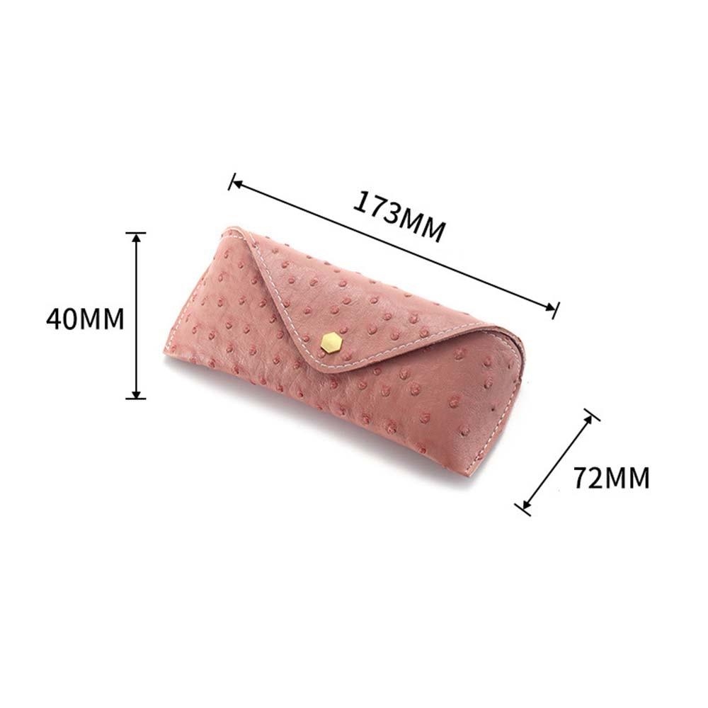 Fashion Pattern Leather Glasses Case Personalized Buckle Leather Trendy Sunglasses Case Eyewear Large Glasses Case Unisex Glasses Case Hard Shell Leather Glasses Case