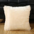 Fashion Plush Cushion Cover Shaggy Faux Fur Decorative Pillow Fur Pillows Fluffy Throw Pillows Cover Faux Fur Pillow Case Luxury Soft Cushion Cover Cushion Covers Home Living Room Seat Car Pink Pillowcase