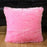 Fashion Plush Cushion Cover Shaggy Faux Fur Decorative Pillow Fur Pillows Fluffy Throw Pillows Cover Faux Fur Pillow Case Luxury Soft Cushion Cover Cushion Covers Home Living Room Seat Car Pink Pillowcase