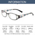 Fashion Print Reading Glasses Women Men Anti Blue Light Glasses Computer Goggles Eye Protection For Men And Women  Portable High-definition  Lens Retro Magnifier Eyewear Diopter +1.0~+4.0