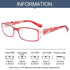 Fashion Print Reading Glasses Women Men Anti Blue Light Glasses Computer Goggles Eye Protection For Men And Women  Portable High-definition  Lens Retro Magnifier Eyewear Diopter +1.0~+4.0