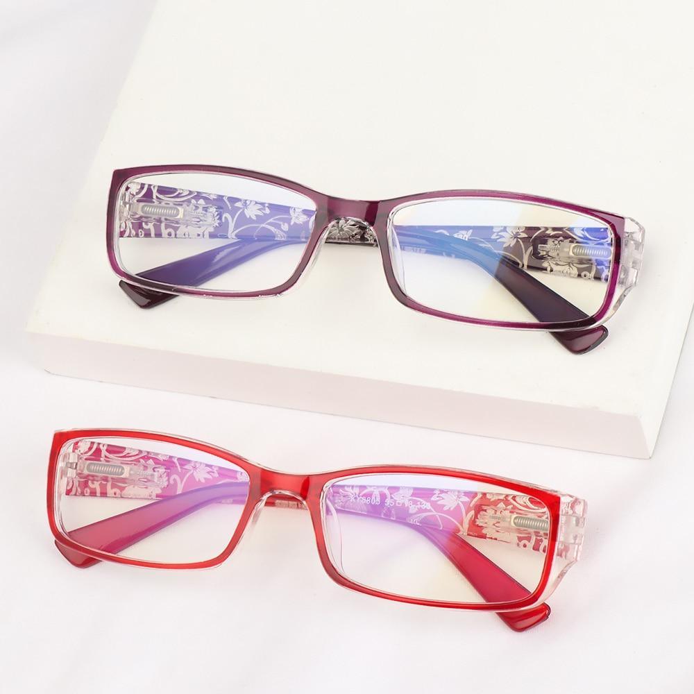 Fashion Print Reading Glasses Women Men Anti Blue Light Glasses Computer Goggles Eye Protection For Men And Women  Portable High-definition  Lens Retro Magnifier Eyewear Diopter +1.0~+4.0