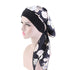 Fashion Printed Flowers Soft Beanie Turban Hat Inner Hijabs Cap Muslim Head Scarf Turban Bonnet Ladies Wrap Under Hijab Caps For Women