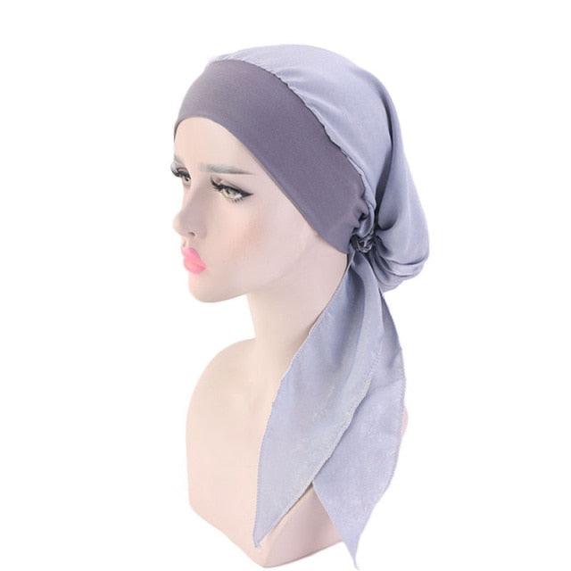 Fashion Printed Flowers Soft Beanie Turban Hat Inner Hijabs Cap Muslim Head Scarf Turban Bonnet Ladies Wrap Under Hijab Caps For Women