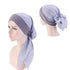 Fashion Printed Flowers Soft Beanie Turban Hat Inner Hijabs Cap Muslim Head Scarf Turban Bonnet Ladies Wrap Under Hijab Caps For Women