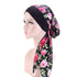 Fashion Printed Flowers Soft Beanie Turban Hat Inner Hijabs Cap Muslim Head Scarf Turban Bonnet Ladies Wrap Under Hijab Caps For Women