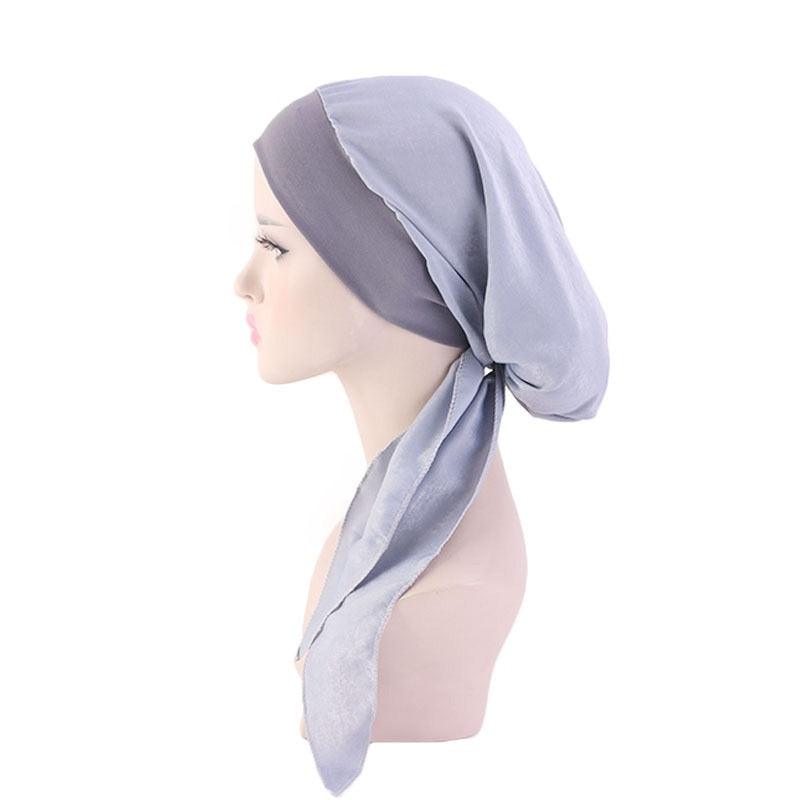 Fashion Printed Flowers Soft Beanie Turban Hat Inner Hijabs Cap Muslim Head Scarf Turban Bonnet Ladies Wrap Under Hijab Caps For Women