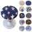 Fashion Printed Round Chair Cover Bar Stool Cover Elastic Stretchy Seat Cover Chair Protector Home Chair Slipcover Stretch Round Bar Stool Covers Washable Stool Cushion Slipcover Elastic Bar Chair Covers