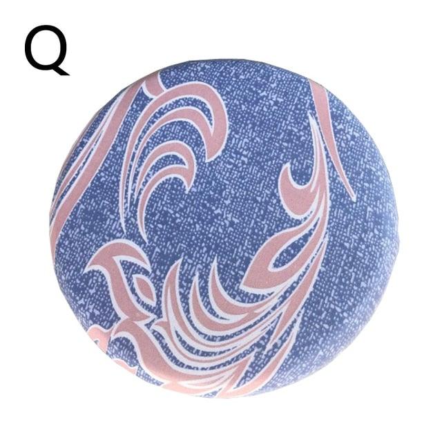 Fashion Printed Round Chair Cover Bar Stool Cover Elastic Stretchy Seat Cover Chair Protector Home Chair Slipcover Stretch Round Bar Stool Covers Washable Stool Cushion Slipcover Elastic Bar Chair Covers