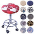 Fashion Printed Round Chair Cover Bar Stool Cover Elastic Stretchy Seat Cover Chair Protector Home Chair Slipcover Stretch Round Bar Stool Covers Washable Stool Cushion Slipcover Elastic Bar Chair Covers