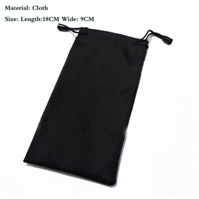 Fashion PU Leather Cover Sunglasses Case For Women Men Glasses Portable Drawstring Soft Glasses Pouch Bag Portable Eyeglass Case Eyeglass Case Leather For Men Sunglasses Case Travel Pouch Sleeve Case For Glasses