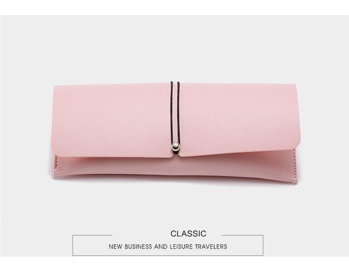Fashion PU Leather Cover Sunglasses Case For Women Men Glasses Portable Drawstring Soft Glasses Pouch Bag Portable Eyeglass Case Eyeglass Case Leather For Men Sunglasses Case Travel Pouch Sleeve Case For Glasses