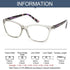 Fashion Reading Eyeglasses Men Women High Definition Transparent Optical Eyewear Anti Blue Eye Protection Eyeglasses Transparent Optical Eyewear With Diopter +1.0~+ 4.0