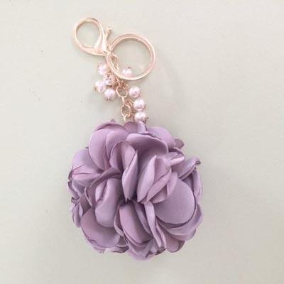 Fashion Rose Flowers Keychain Bag Pendant Car Ornaments Cool Car Key Chain Holder Cool Car Key Rings Chain Charm For Women Key Chain Buckle Key Ring