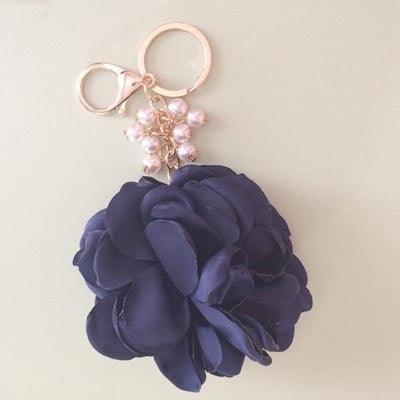 Fashion Rose Flowers Keychain Bag Pendant Car Ornaments Cool Car Key Chain Holder Cool Car Key Rings Chain Charm For Women Key Chain Buckle Key Ring