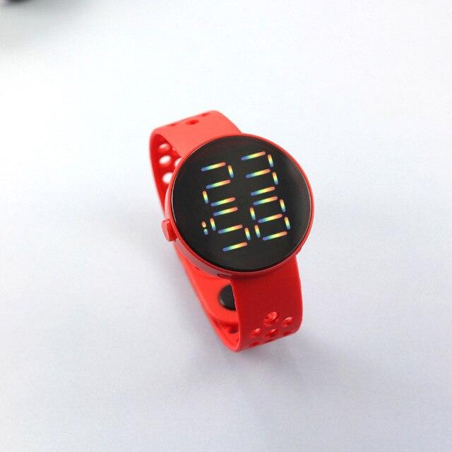 Fashion Silicone Watch Children Electronic Sport LED Touch Digital Screen Wrist Watch Boys Girls Ultra-Thin Digital Sports Watch Stainless Steel Fashion Wrist Watch For Men Women