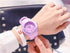 Fashion Silicone Women Watches Simple Sport Quartz Wristwatches Fresh Children Clock Casual Quartz Wristwatch Silicone Band Watch For Women Girls Student Watches