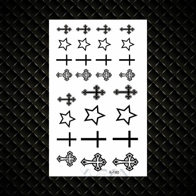 Fashion Small Sexy Black Temporary Waterproof Tattoo Cute Star Heart Tattoos Sticker Body Finger Tattoo For Kids Womens - STEVVEX Beauty - 103, Arm Tattoo, Back Tattoo, Beauty, Black Tattoos, Body Tattoo, Boys Tattoo, Children Tattoo, Different Tattoo, Elegant, Fashion Tattoo, Girls Tattoo, Leg Tattoo, Luxury Tattoo, Make up Tattoo, Small Tattoo, Stylish Tattoo, Tattoo, Waterproof Tattoo, Women Tattoo - Stevvex.com