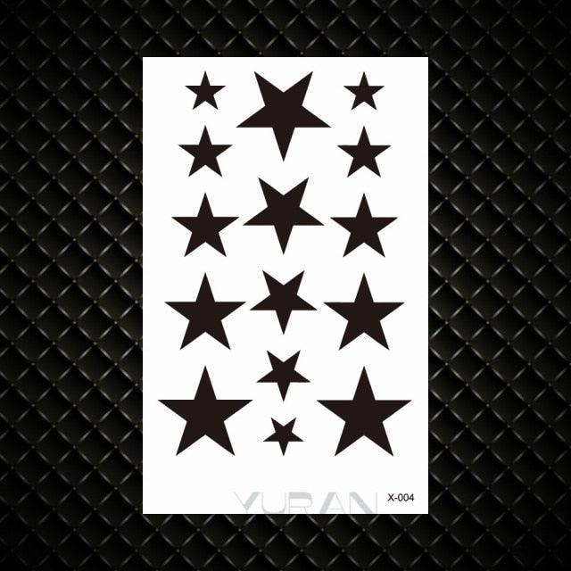 Fashion Small Sexy Black Temporary Waterproof Tattoo Cute Star Heart Tattoos Sticker Body Finger Tattoo For Kids Womens - STEVVEX Beauty - 103, Arm Tattoo, Back Tattoo, Beauty, Black Tattoos, Body Tattoo, Boys Tattoo, Children Tattoo, Different Tattoo, Elegant, Fashion Tattoo, Girls Tattoo, Leg Tattoo, Luxury Tattoo, Make up Tattoo, Small Tattoo, Stylish Tattoo, Tattoo, Waterproof Tattoo, Women Tattoo - Stevvex.com