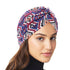 Fashion Soft Cotton Print Inner Headdress Lightweight Turban Elegant Bonnet Hijab Caps Arab Wrap Hijab Headscarf Hat For Woman