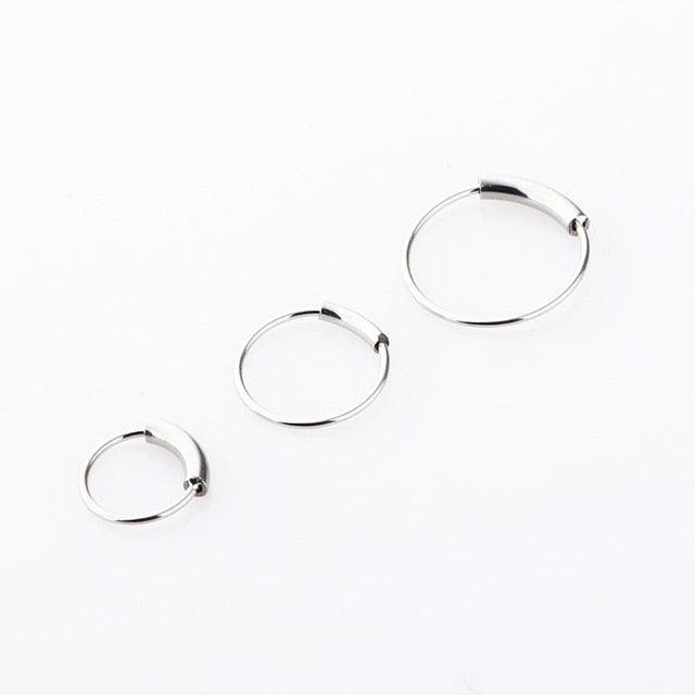 Fashion Surgical Steel Nose Hoop Nose Ring Stud Punk Style Body Piercing Jewelry Nose Ring Hoops Helix Lip Cartilage Tragus Helix Fashion Surgical Steel Nose Hoop Nose Ring Stud Punk Style Body Piercing Jewelry Nose Lip Ear Piercing