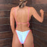 Fashion Swimwear Women Bikini Sets Women Lace Up Two Piece String Bikinis Beach Swimsuit Triangle Bathing Suit Side Tie Swimwear String Swimming Suit For Women Bathing Suit Micro Halter String Triangle Bikini