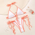 Fashion Swimwear Women Bikini Sets Women Lace Up Two Piece String Bikinis Beach Swimsuit Triangle Bathing Suit Side Tie Swimwear String Swimming Suit For Women Bathing Suit Micro Halter String Triangle Bikini