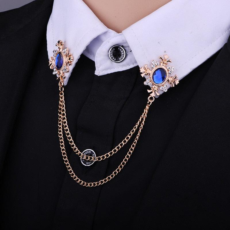 Fashion Tassel Beautiful Chain Brooch Fashion Brooch Women's Shirt Collar Pin Brooches Lapel Pin Buckle Women's Shirt Collar Pins And Brooches Women Accessories Party Brooch Excellent Gift Retro Design Brooches