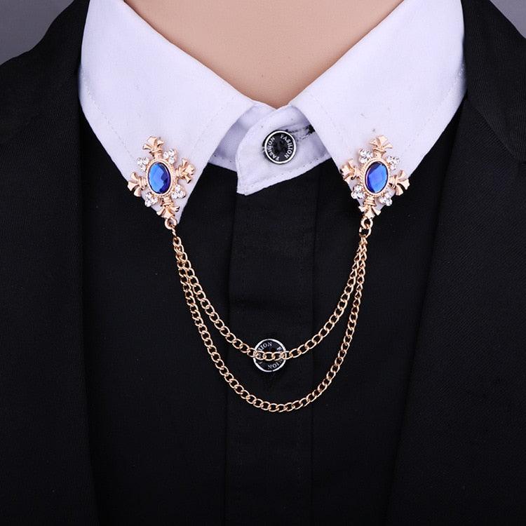 Fashion Tassel Beautiful Chain Brooch Fashion Brooch Women's Shirt Collar Pin Brooches Lapel Pin Buckle Women's Shirt Collar Pins And Brooches Women Accessories Party Brooch Excellent Gift Retro Design Brooches