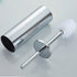 Fashion Toilet Cleaning Brush Holder Sets Wall Mount Stainless Steel Bathroom Accessories Hardware Black Chrome Toilet Bowl Brush with Stainless Steel Handle Durable Bristles Deep Cleaning Compact Bathroom Brush Save Space Good Grip Anti-Drip