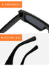 Fashion Trendy Chunky Frame 90s Rectangle Popular & Unique Square Small Sunglasses For Women & Men Rectangle Personalized Sun Glasses Design Outdoor Decent Shades Eyewear