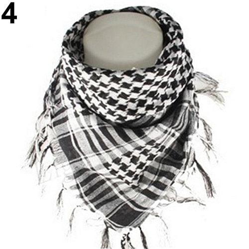 Fashion Unisex Lightweight Military Arab Tactical Desert Army Shemagh Keffiyeh Scarf Outdoor Unisex Army Military Tactical Arab Shemagh Cotton Scarves Hunting Keffiyeh Arabic Muslim Head Wrap Paintball Head Scarf Face Mesh Desert Bandanas