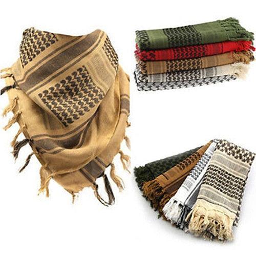 Fashion Unisex Lightweight Military Arab Tactical Desert Army Shemagh Keffiyeh Scarf Outdoor Unisex Army Military Tactical Arab Shemagh Cotton Scarves Hunting Keffiyeh Arabic Muslim Head Wrap Paintball Head Scarf Face Mesh Desert Bandanas