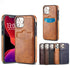 Fashion Wallet Card Holder Back Cover For iPhone 13 Pro Max 12 Mini 11 Xr X Xs 14 Pro Max Luxury PU Leather Case Genuine Leather iPhone Cover For Men Stylish Slim Design