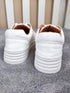 Fashion White Split Leather Women Sneakers White Lace Up Women Casual Shoe Luxury Leather Womens Sneakers Spring Casual Women Fashion Flat Sneakers