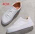 Fashion White Split Leather Women Sneakers White Lace Up Women Casual Shoe Luxury Leather Womens Sneakers Spring Casual Women Fashion Flat Sneakers