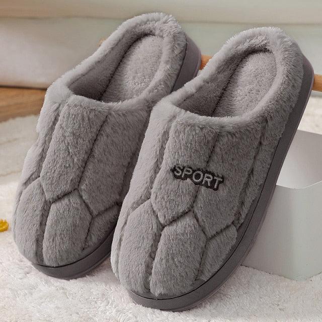 Fashion Winter Home Plush Slippers For Women Couples Non Slip House Shoes Unisex Men Indoor Bedrom House Slippers Cozy Fluff Bedroom Slippers Spa Slippers Closed Toe Design