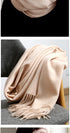 Fashion Winter Soft Wool Scarf Thickening Cashmere Lightweight Scarves Elegant Scarves Cashmere Escharpe Scarfs Lightweight Shawls Hijabs Shawls Scarves Warm Warps For Women