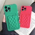 Fashion Women Luxury Pattern Wallet Case For iPhone 14 11 12 13 Pro Max Soft Silicone Card Holder Cover Silicone Case With Card Holder Compatible with iPhone