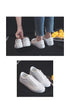 Fashion  Women's Vulcanize White Shoes Spring New Casual Classic Leather Women Casual White Sneakers Casual Sports Flat Low Top Sneaker Lace-up Classic Shoes