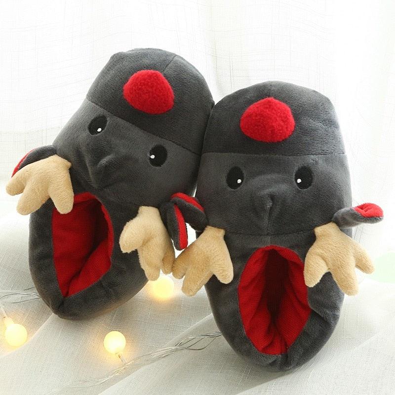 Fashion Women Warm Slippers Autumn Winter Soft Plush Christmas Deer Cotton Slippers Home Indoor Cute Slippers Warm Home Slippers Woman'S Plush Cotton Shoes Comfy Slipper For Girls Indoor Outdoor Soft Bottom Non-Slip Floor Shoes