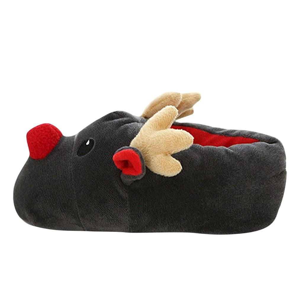 Fashion Women Warm Slippers Autumn Winter Soft Plush Christmas Deer Cotton Slippers Home Indoor Cute Slippers Warm Home Slippers Woman'S Plush Cotton Shoes Comfy Slipper For Girls Indoor Outdoor Soft Bottom Non-Slip Floor Shoes