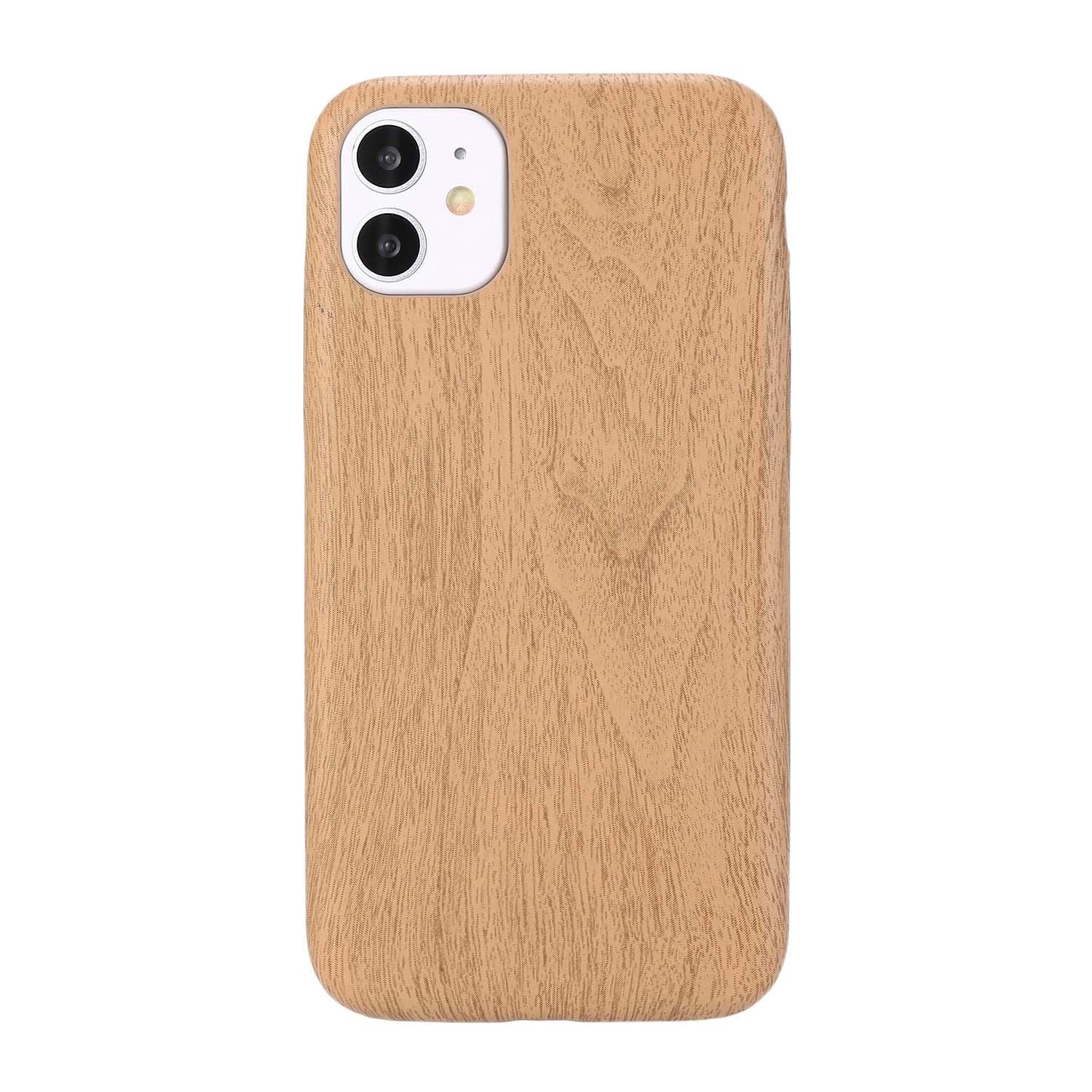 Fashion Wood Like Phone Cases for iPhone 13 12 11 Pro Max Anti Knock Back Cover for iPhone X XR XS Max 7 8 Plus Se Unique & Classy Minimalistic Cover Wireless Charging Compatible Real Wooden Case for iPhone