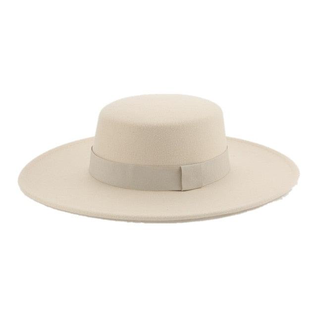 Fashionable Fedora Hats Women New Wide Brim Dress Caps  Women's Fedora Hats Elegant Wide Brim Fedora Hat  Wedding Men Hat Warm Retro Style Belt 56-58cm