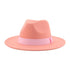 Fashionable Fedora Hats Women New Wide Brim Dress Caps  Women's Fedora Hats Elegant Wide Brim Fedora Hat  Wedding Men Hat Warm Retro Style Belt 56-58cm