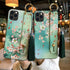 Fashionable Flower Phone Case for iPhone 11 12 13 14 Pro MAX X XS MAX XR 8 7 6 6s Plus X Soft Back Cases Wrist Strap Tassel Cover shockproof Hard Back Cover Slim Full Body Protective Trendy Cute Stylish Phone Case for Women